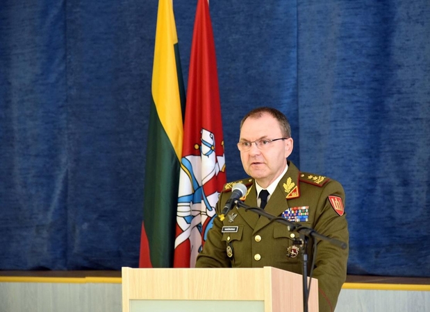 Gynybos štabo viršininkas V. Vaikšnoras išeina į atsargą