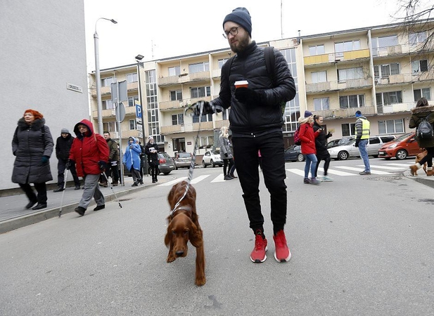 Kauniečiai išbandė ėjimo trasą „Diabetas mano širdyje“ 