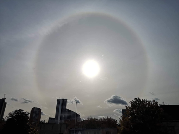 Sostinėje užfiksuotas Saulės halas