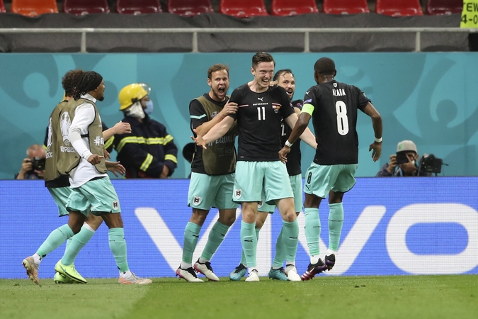Europos futbolo čempionatas: Austrijos rinktinė pranoko Šiaurės Makedoniją