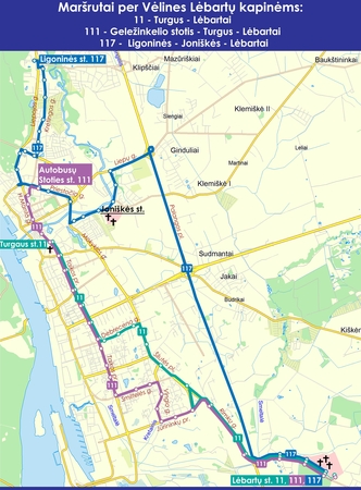 Eismo organizavimo tvarka Joniškės ir Lėbartų kapinių zonoje Vėlinių laikotarpiu