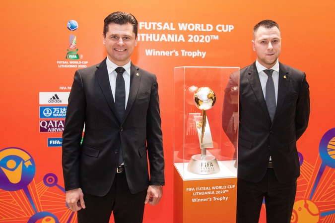 Pristatyta Lietuvoje vyksiančio FIFA salės futbolo pasaulio čempionato emblema