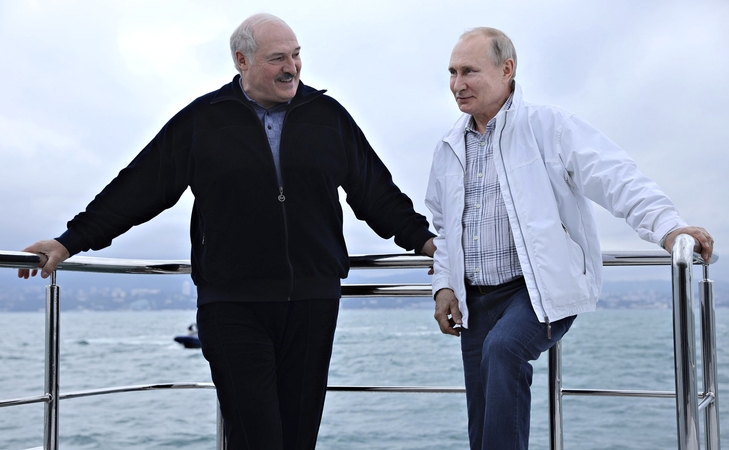 Aliaksandras Lukašenka ir Vladimiras Putinas