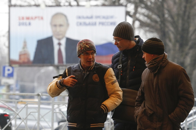 V. Putinas užregistruotas kandidatu į Rusijos prezidentus