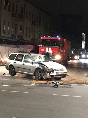 Avarija Kauno centre: moteriai prireikė medikų pagalbos