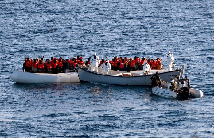 Prie Libijos krantų per dvi dienas išgelbėti beveik 1500 migrantų