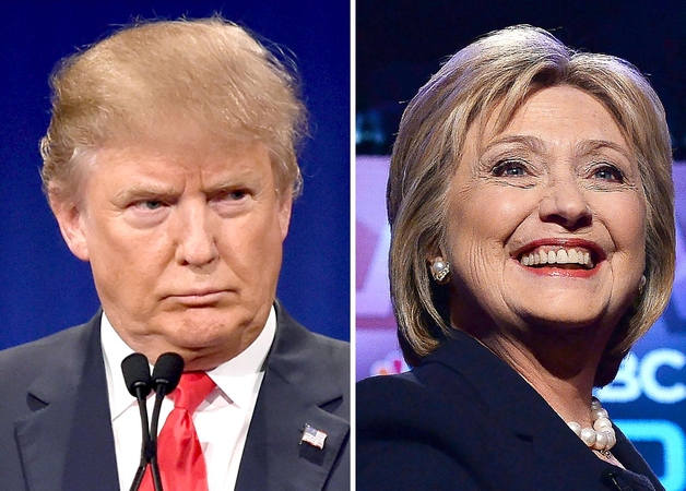 Donaldas Trumpas ir Hillary Clinton