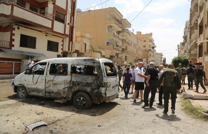 Per bombos sprogimą automobilyje žuvo šeši Jordanijos kariai