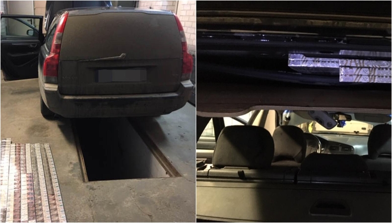 Šalčininkų rajono gyventojas kontrabandą slėpė automobilio stoge