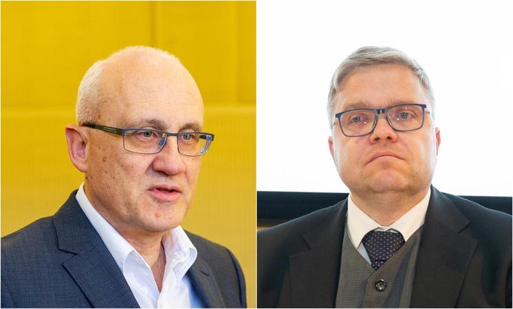 Stasys Jakeliūnas (kairėje) ir Vitas Vasiliauskas