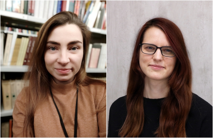 Agnesa Kenešytė-Gricė (kairėje) ir Monika Mikėnaitė