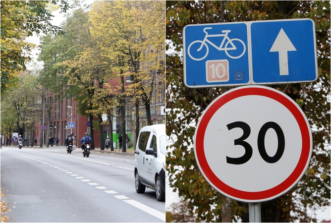 Matuos: Herkaus Manto gatvėje, kur greitis ribojamas iki 30 km/val., atsirado matuoklis. Įrenginys pradės veikti, kai tik atsiras įspėjamieji ženklai.