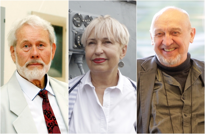 Iš kairės: Petras Šmitas, Olga Žalienė, Valentinas Masalskis