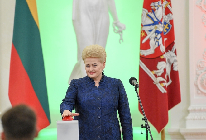 Prezidentė paleido laikmatį skaičiuoti dienas iki valstybės šimtmečio