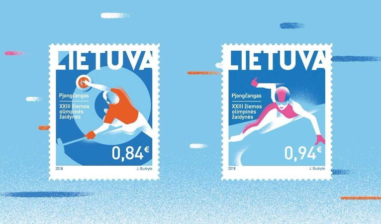 Pjongčango olimpinėms žaidynėms išleidžiami lietuviški pašto ženklai