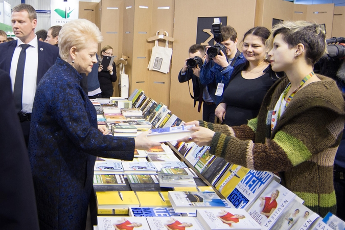 Prezidentė: Vilniaus knygų mugė į pasaulį atveria daugybę langų