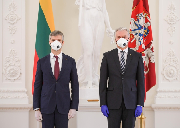 Prezidentas priėmė VSD direktoriaus D. Jauniškio priesaiką