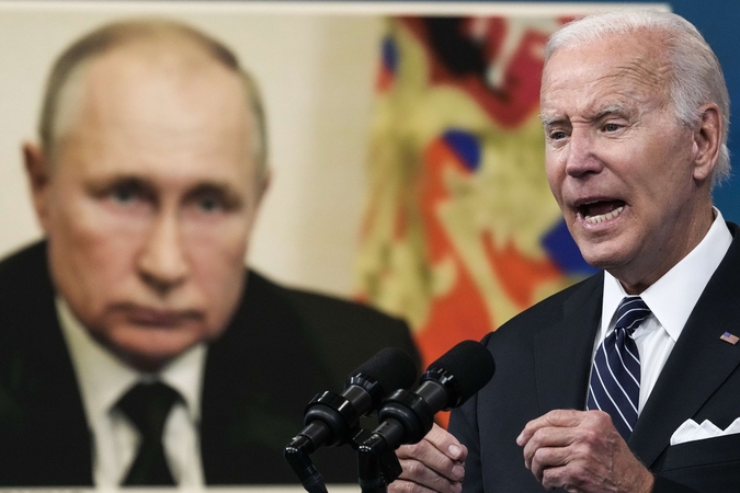 Vladimiras Putinas ir Joe Bidenas