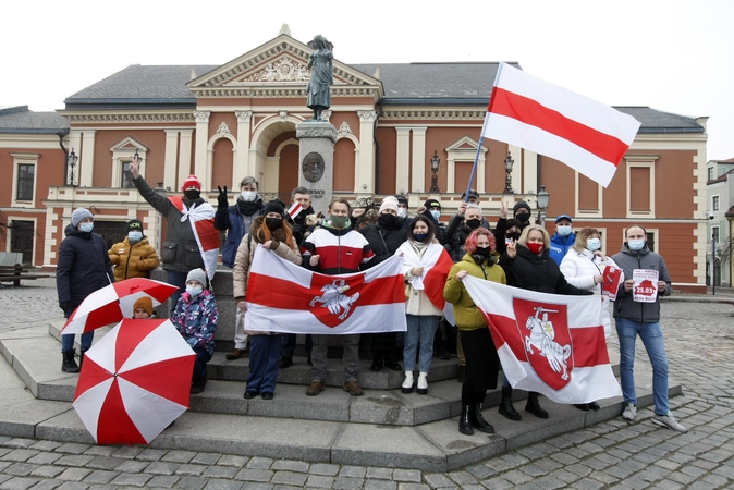 Tęstinumas: Baltarusijos laisvės diena Klaipėdoje pirmąkart buvo paminėta prieš ketverius metus Teatro aikštėje.