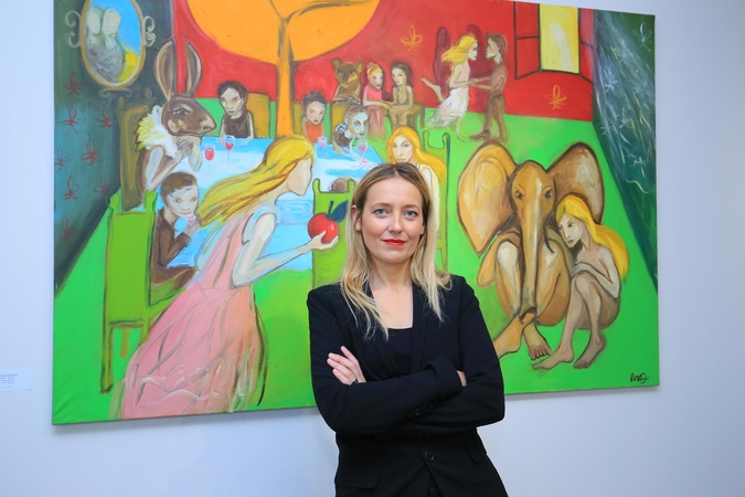 Paryžiuje gyvenanti menininkė Vilniuje minėjo savo kūrybos 20-metį