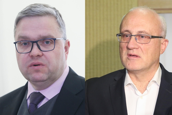 Vitas Vasiliauskas (kairėje) ir Stasys Jakeliūnas
