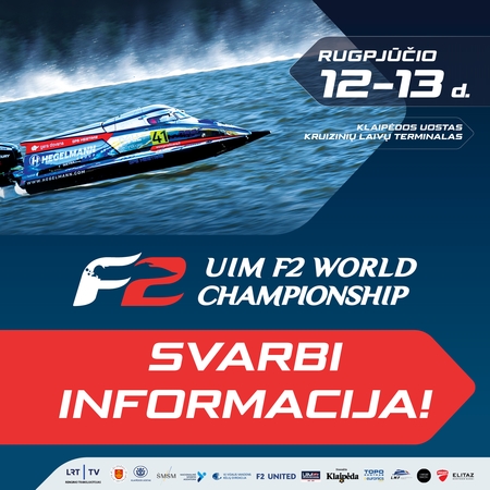 Keičiasi vandens formulių pasaulio čempionato parado vieta ir laikas