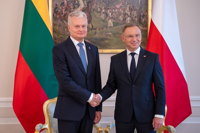 Gitanas Nausėda ir Andrzejus Duda