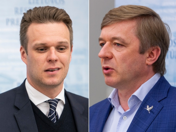 Gabrielius Landsbergis ir Ramūnas Karbauskis