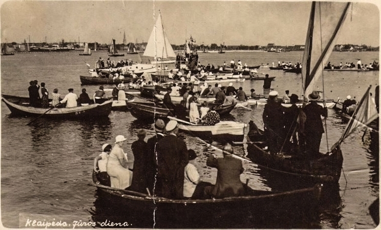 Sumanymas: pažymima Jūros diena Klaipėdoje 1935 m., tarp kurios idėjos autorių buvo J. Jurkūnas.