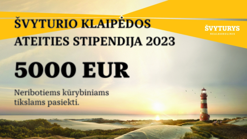 „Švyturio Klaipėdos ateities stipendijos“ konkurse – finišo tiesioji