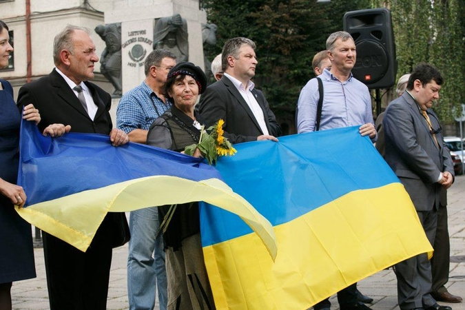 Kauniečiai paminėjo Ukrainos nepriklausomybės dieną