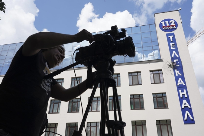 Kijeve į televizijos pastatą iššautas raketinio granatsvaidžio sviedinys