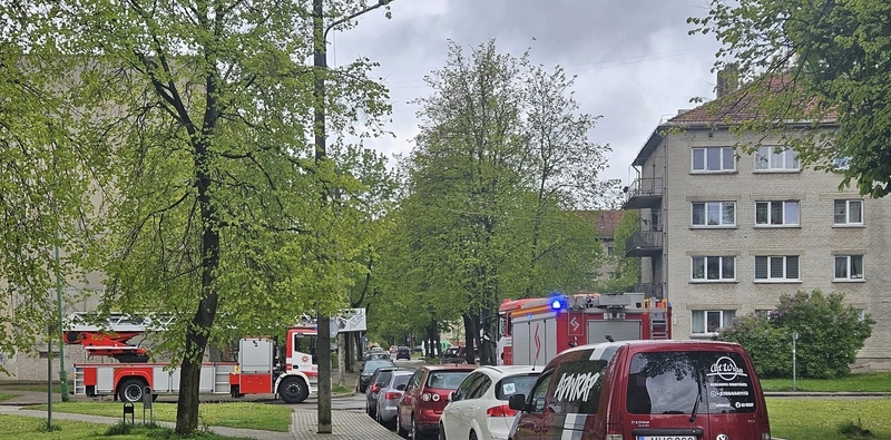 Klaipėdos ugniagesiams – įtemptas šeštadienio rytas