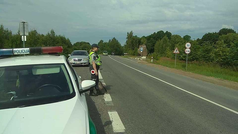 Policijos reidai: rajono keliuose apgirtę vairuotojai 