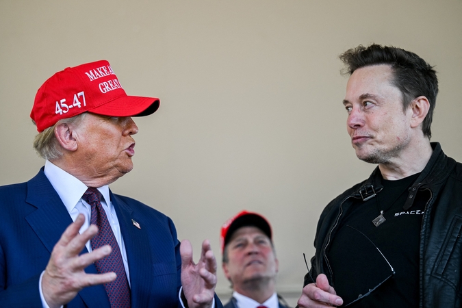Donaldas Trumpas ir Elonas Muskas