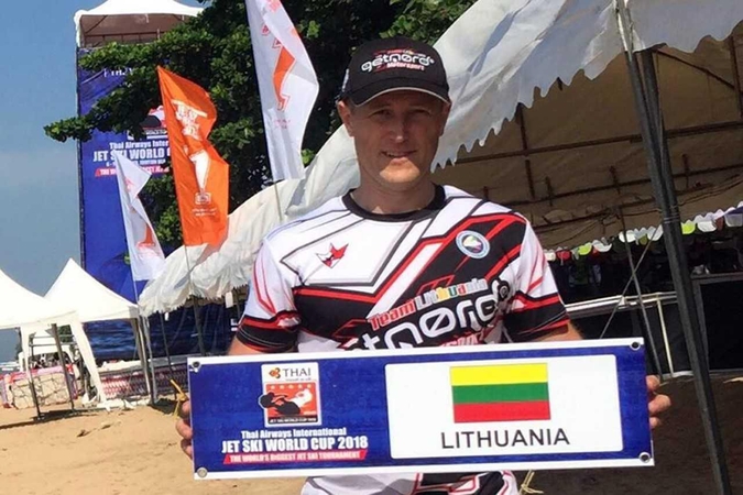 Lietuvos vandens motociklininkas startuos Pasaulio taurės varžybose Tailande