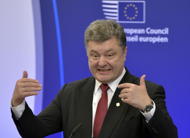 P. Porošenka tarsis su JAV, Vokietijos ir Prancūzijos lyderiais