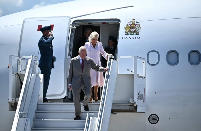 Karalius Charlesas III atvyko vizito į Kanadą, kur atidarys parlamentą