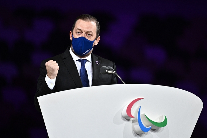 Tarptautinio paralimpinio komiteto vadovas Andrew Parsonsas