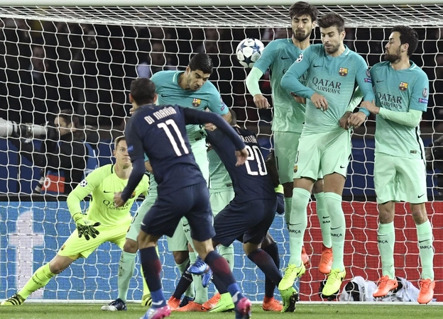 Čempionų lygos aštuntfinalyje PSG sutrypė "Barcelona" ekipą