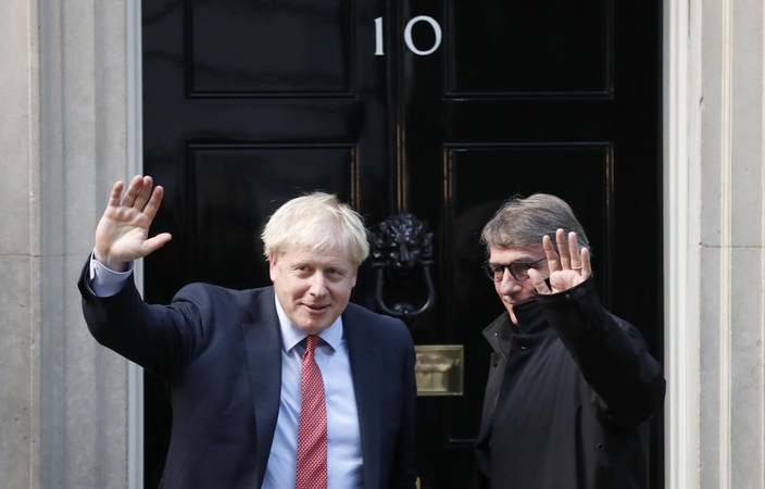 Borisas Johnsonas ir Davidas Sassolis