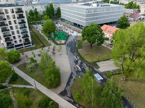 Naujamiestyje atverta nauja viešoji erdvė – Amatų skveras