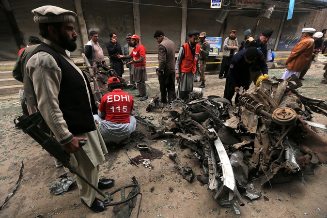Pakistanas: automobilyje sprogusi bomba sužeidė 6 žmones