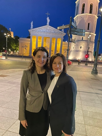 Monika Navickienė ir Maryna Lazebna