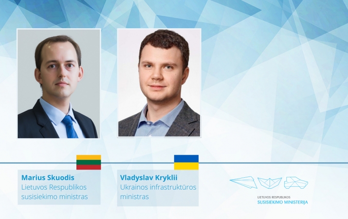 Stiprins Lietuvos ir Ukrainos bendradarbiavimą gabenant krovinius geležinkeliu 