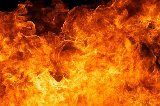 Anykščių rajone sudegė gyvenamasis namas