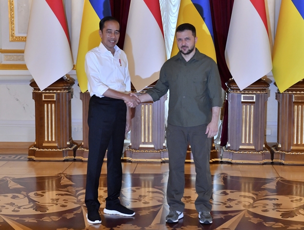 Joko Widodo ir Volodymyras Zelenskis