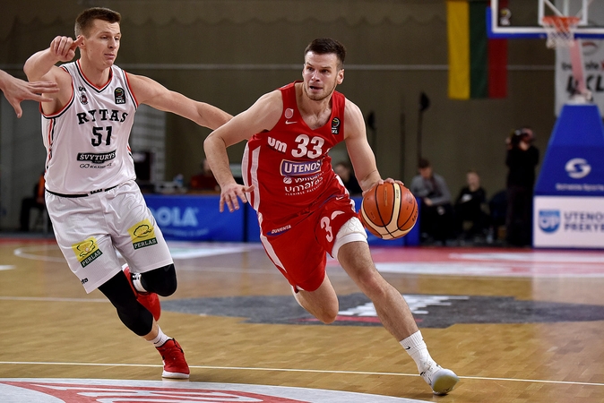 „Ryto“ krepšininkai iškovojo pergalę Utenoje