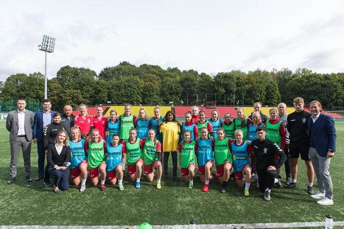 LFF stadione lankėsi FIFA generalinė sekretorė F. Samoura