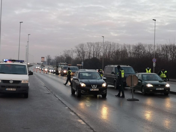 Pirmąją metų dieną policininkai dirbo nuo pat ryto